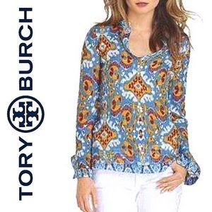 EUC Tory Burch Stephanie Tunic in Ikat Print